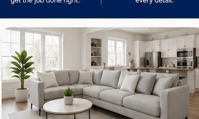 Clean living room